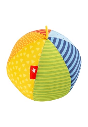 SIGIKID 49580 Softball mały Baby Activity PlayQ zabawka dla dziewczynek i chłopców, zalecana dla dzieci od 3 miesięcy, wielokolorowa