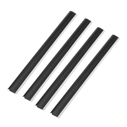 TOPBATHY 4 piezas Tiras de Repuesto para de Recogedor de Basura Plástico Resistente Diseño Grueso y Flexible Accesorio Compatible para Recogedores Estándar Fácil Instalación y Durabilidad