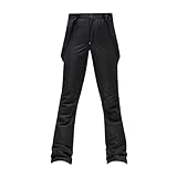 Skihose Damen Kurzgröße, Ski Hose, Kurzgröße Wasserfeste Set Gefütterte Schneefang Women's Snowboardhose Langlaufski Große Mädchen Gefütterte Hose Damen, Skihose Baggy, M