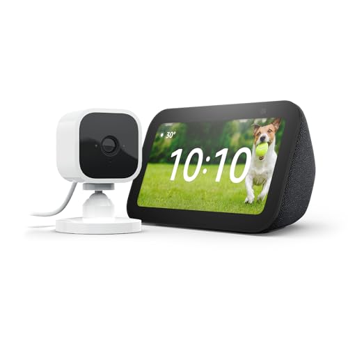 Echo Show 5 (3. Gen.) | Anthrazit + Blink Mini Kamera, funktioniert mit...