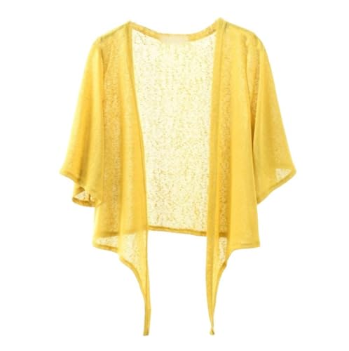 CuLtP Kurzärmliger Bolero Cardigan Zum Binden Vorne Für Damen, Bolero...