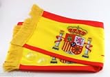  EUROXANTY Bufanda de España para el Coche con ventosas  Bufanda futbol  Bufanda para Ventana con ventosas  108x16cm
