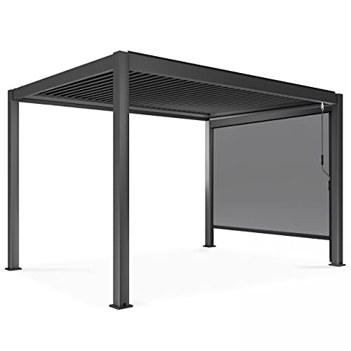 Oviala Pergola bioclimática 3x4m autotransportado con 1 tienda 2,66 x 2,34 m
