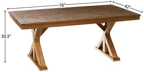 Signature Design by Ashley Grindleburg Dining Room Table, White/Light Brown Signature Design by Ashley Grindleburg Dining Room Table, White/Light Brown
