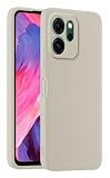 HULLIN Custodia per Telefono in Silicone Colorato, Adatta per OPPO Reno14 F 5G / OPPO Reno14 FS 5G (6.7") - Bianco antico