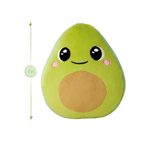 Simba Squeezlings - 12 Plüschfiguren zum Sammeln, es Wird nur EIN Artikel geliefert, Obst und Gemüse aus Plüsch, super Soft, niedliche Gesichter, ca. 8cm, ab 3 Jahren