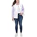 Levi's Women's Colorblocked Retro Bomber Jacket (Standard & Plus Sizes), Thistle/White, X-Small