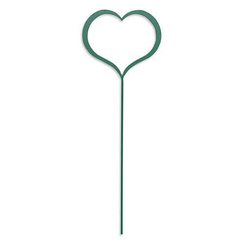 Gruber - mittlerer Gartenstecker für Gartendeko und Balkon Deko | 340 x 120 mm Bodenstecker für Innen- und Außenbereich | Grabschmuck wetterfest, ideal als Gartendeko für draußen, Grün