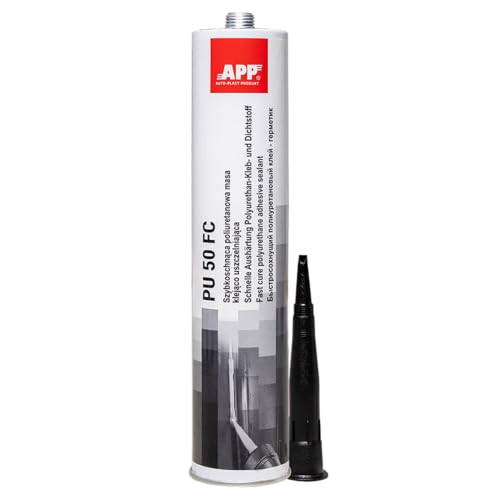 APP PU 50 FC - Colle-mastic carrosserie voiture | Colle polyuréthane flexible pour collage métal-verre | Mastic-colle étanche multi-matériaux | Noir | 310...
