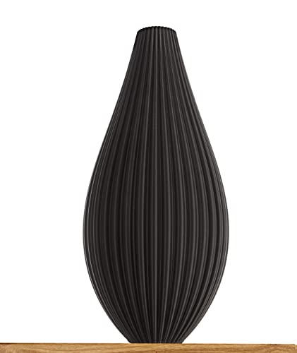 3D Vase Dekovase Sina XL 40cm Bodenvase Vase Pampasgras Trockenblumen Schwarz Cover