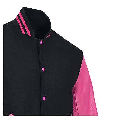 Image of Varsity Jacket Baseball Letterman Jacket- Wool and Leather Premium Quality Unisex Basketball Jacket