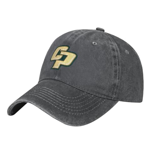 Cal Poly Mustangs Adult Adjustable Classic Washed Casquette Cap Hat Baseball Cap for Man Woman Deep Heather