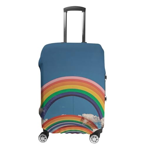 Carry on Luggage Cover Beautiful World Rainbow Suitcase Covers for Luggages Tsa Approved Travel Luggage Sleeve Protector Elastic Suitcase Protector Anti-Scratch Washable Fits 19-30 Inch Case -L