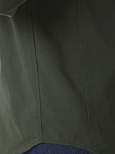 Wrangler Riggs Workwear Mens Logger Twill Long Sleeve Workshirt Work Utility Button Down Shirts, Forest Green, X-Large Us #TOP3