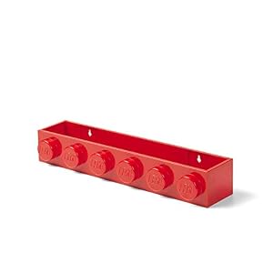 Room Copenhagen、Legoブックラック – 装飾フローティングシェルフストレージ – レッド