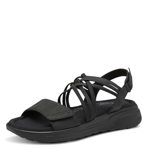 Tamaris Sandalette Damen Vegan Bequem schwarz,EU 39