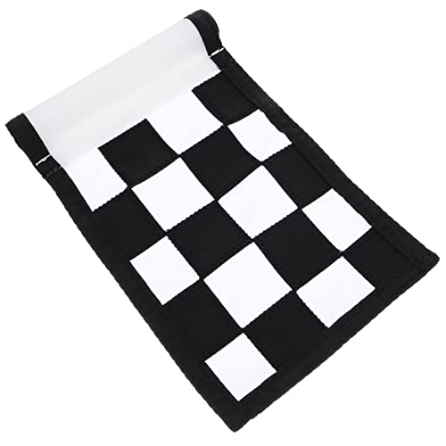 KICHOUSE Golf Flag for Carts Detachable Practicing Flag Grid Design for Training