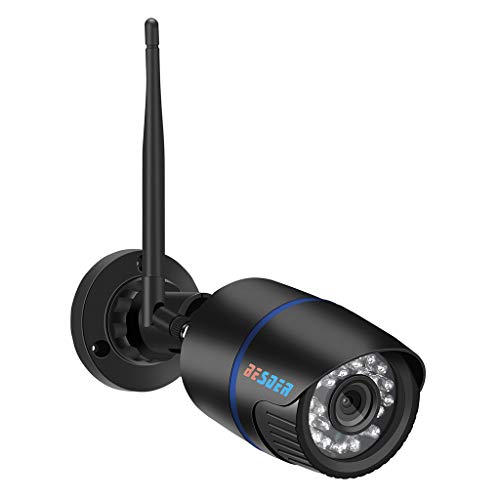 WLAN IP Kamera,HD1080P Home Outdoor Überwachungskamera mit IR Nachtsicht Bewegung mit 64G TF Karte,IP66 Wasserdicht Sicherheitskamera,IR LED