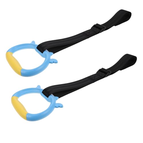 KOMBIUDA Gymnastic Rings for Kids Pull up Rings Kids Workout Equipment Home Fitness Trainer Gymnastics Grip