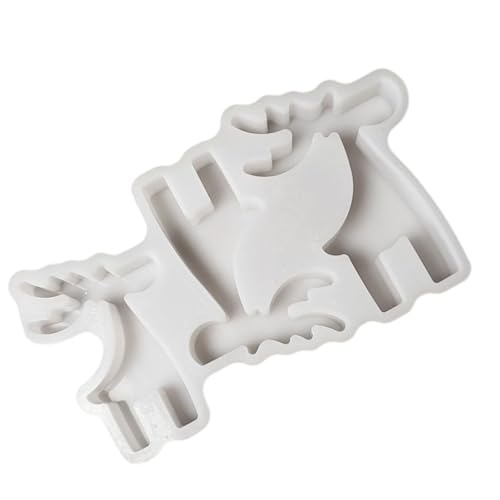 Castas de resina de silicona resistentes y elegantes para manualidades, fabricación de jabón y decoración del hogar, regalos de Navidad