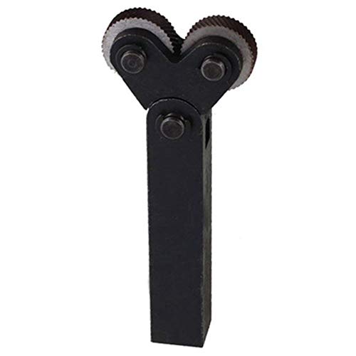 7 Pièces séries ensemble d'outils de moletage à double roue 0.5mm 1mm 2mm ensemble de roues linéaires ensemble de tour en acier outil de moletage de roue