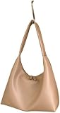 WTQZFRNSB Tasche tragbare weiche Leder Jiaozi Tasche Retro One-Shoulder Unterarmtasche (braun)/13230(Beige)
