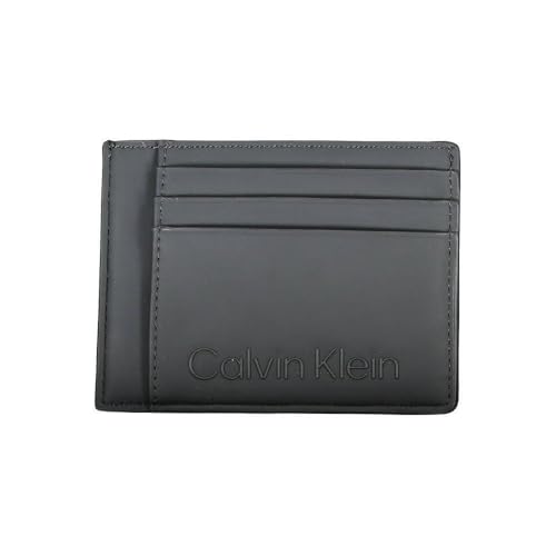 Calvin Klein Rubberized ID Cardholder CK Black