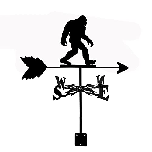 Girouette en acier inoxydable Bigfoot Train indicateur direction vent et piquet