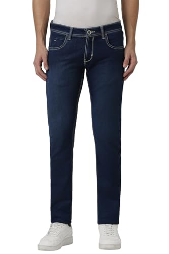 Image of Peter England Men Low Rise Regular Fit Jeans