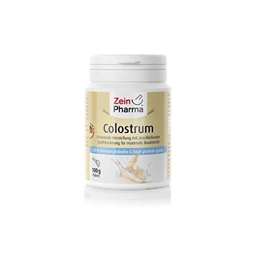 ZeinPharma Colostrum 500 mg  90 gélules (alimentation 2 semaines)  Lait maternel des vaches de fermes contrôlées  Fabriqué en Allemagne