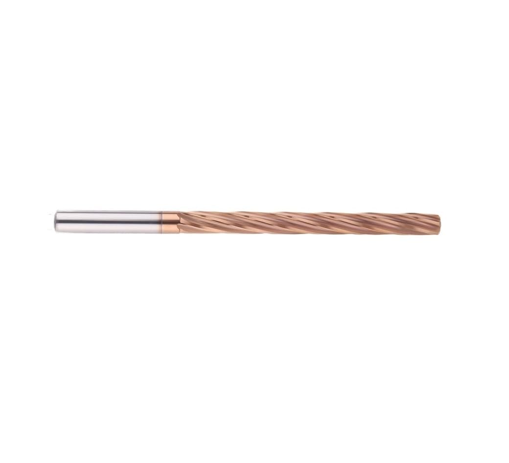 Alesatore HRC60 H7 Alesatore for Macchina esteso Rivestito in Bronzo a Spirale in Metallo Duro Adatto for alesatori con Lavorazione a Codolo cilindrico a elica CNC(17x100x150x6T H7)