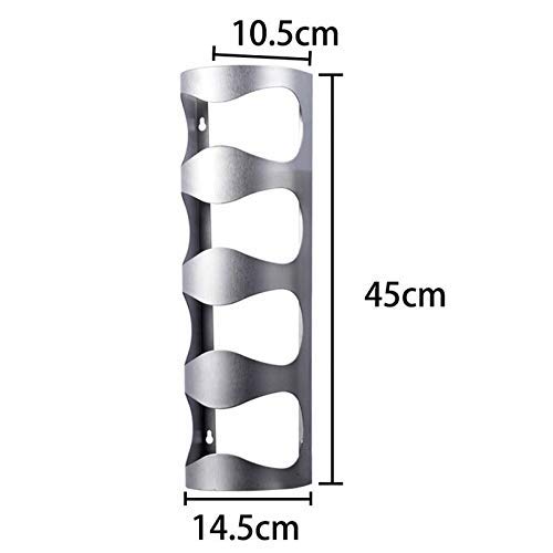 Soporte para Botellas de Vino de Pared Acero Inoxidable miniatura 2