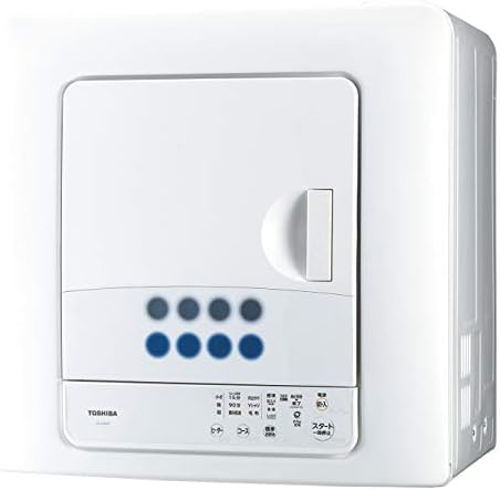 Amazon | 東芝 衣類乾燥機 4.5kg ピュアホワイト ED-458(W) 花粉 