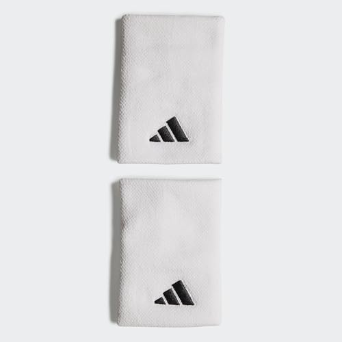adidas Unisex Adulto Tennis Wristband Large Sweatband, White/White/Black, M
