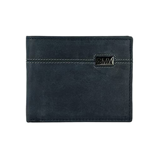 Photo de GIANMARCO VENTURI Portefeuille Homme en Cuir Véritable, Porte-Cartes et Porte-Monnaie, Fin avec Boîte Cadeau