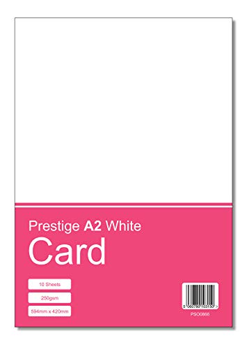 A2 White Card - 250gsm Craft Card - 10 Sheets