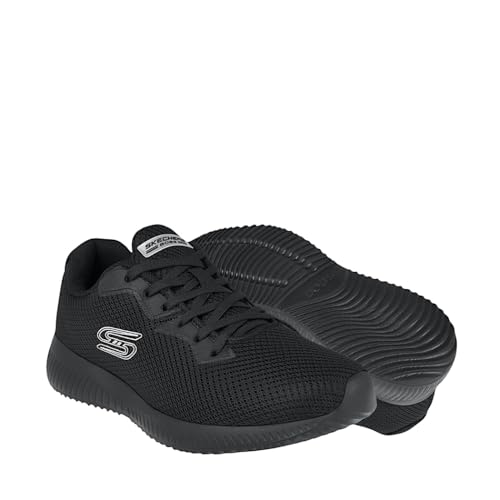 Reviews de Tenis Negro Mujer los más solicitados. 46 Skechers 10008MXBBK Zapatilla Memory Foam para Dama, Color Negro, Talla 23.5 cm