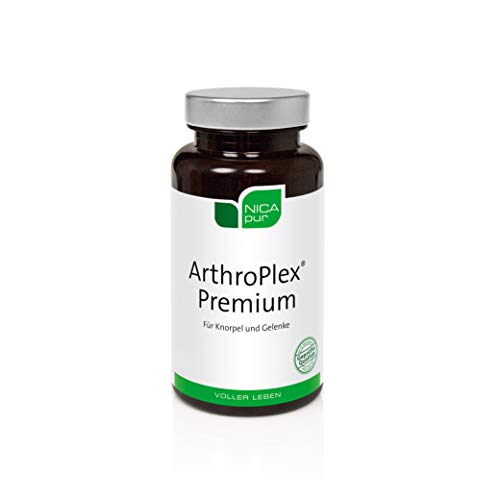 NICApur ArthroPlex Premium, für Knorpel und Gelenke, mit dem Spezial-Komplex ActiJoy, den Vitaminen C und D, Mangan und Weihrauchextrakt, Reinsubstanz ohne Zusatzstoffe, 60 Kapseln Cover