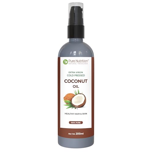 Image of Pure Nutrition Organic Coconut Oil Spray - 200ml | 100% Pure Virgin Coconut Oil | Extra Virgin Cold Pressed Coconut Oil for Hair, Skin & Cooking | Easy-to-Use Spray | Non-GMO & Zero Cholesterol