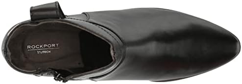 Rockport Women's Geovana Layered Boot Ankle, Black Leather Waterproof, 9 | Image 4