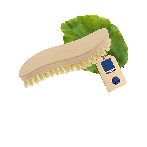 Hofmeister® Spazzola Per Lo Scrostamento In Legno, Forma A S, Setole Naturali In Fibra - Setole Resistenti In Fibra Prodotte In Germania, Resiste Al C