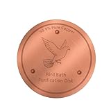 KQDRAVINE 1 bain d'oiseaux, planche en cuivre utilisée pour maintenir la qualité de l'eau, 14 jours d'eau claire, pour les baignoires d'oiseaux, les fontaines pour oiseaux, les bains d'oiseaux et les