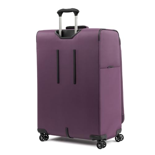 Travelpro Tourlite Softside 29" Expandable Luggage with 4 Spinner Wheels, Lightweight Suitcase, Checked Large, Deep Purple - image 8