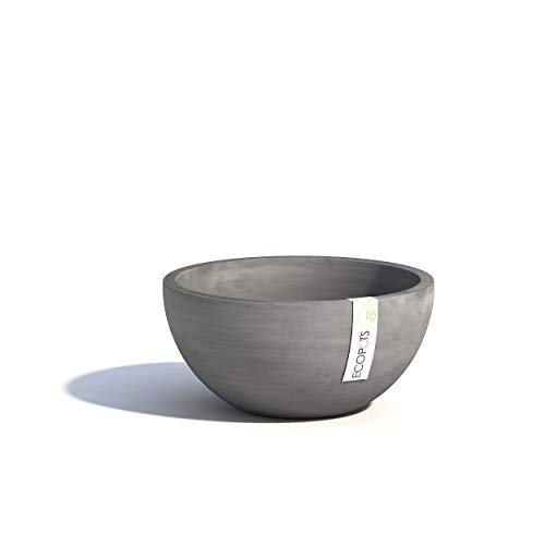 Preisvergleich Produktbild Ecopots Blumenschale Brüssel D35 cm grau