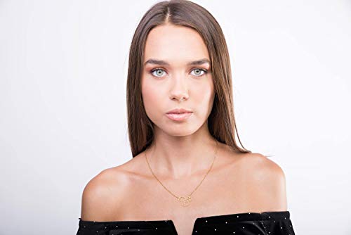 La Menagerie Eekhoorn Goud Origami Sieraden & Gouden Geometrische Ketting – 18 karaats gouden Ketting & Eekhoorn Ketting voor Vrouwen – Eekhoorn Ketting voor Meisjes & Origami Ketting - Afbeelding 5