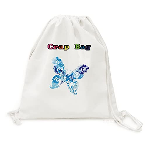 Canvas Rucksack léger et spacieux au motif graffiti animalier bleu ciel