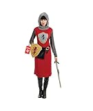 Fun Shack Disfraz Medieval Mujer, Traje Guerrera Medieval, Disfraces para Carnaval y Halloween, L