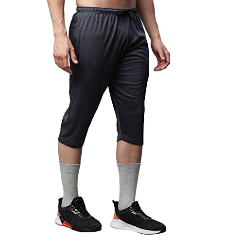 Image of Mack Jonney Dryfit Lycra Solid Capri for Men-Dryfit Lycra D13 01-P