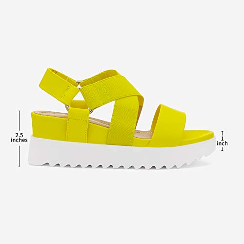 Image of DREAM PAIRS Women's Open Toe Ankle Strap Platform Wedge Sandals