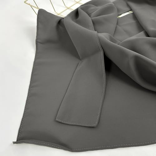 Syeeds Boutique Women's Niqab, Soft Chiffon Muslim Veil Burqa Face Cover, One Layer Nose Piece, Medium Length, 16" W x 18" L4